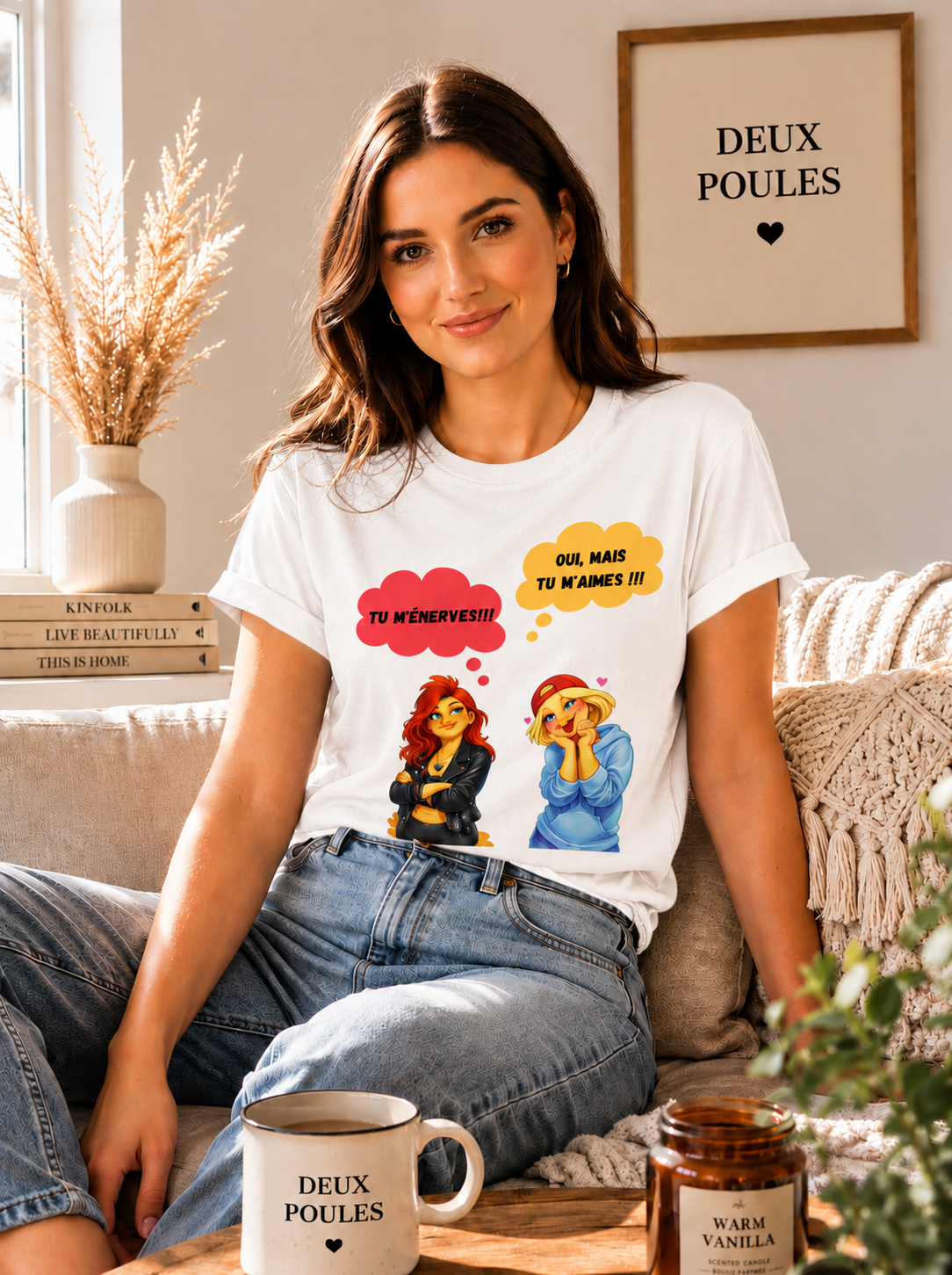 T-Shirt- Tu m'énerves, - tu t'aimes