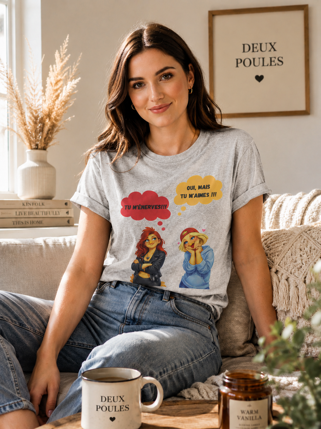 T-Shirt- Tu m'énerves, - tu t'aimes