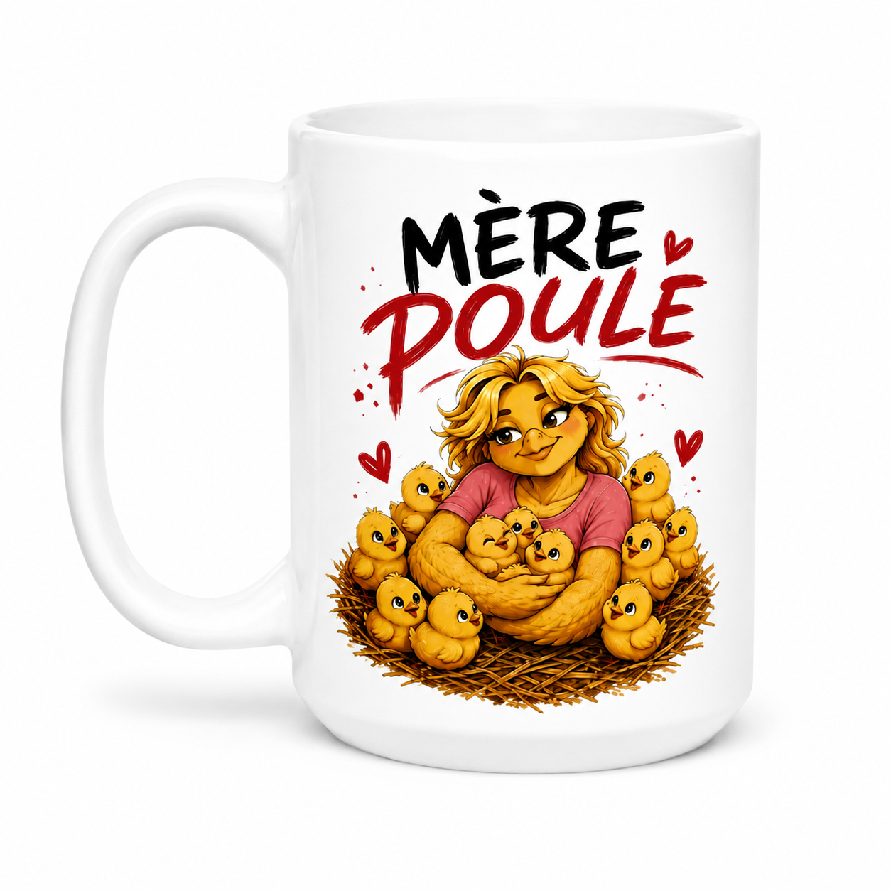 Tasse Réconfort Mère Poule Blonde| 15 oz